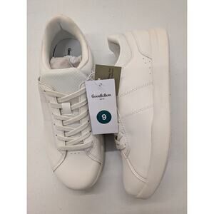 Goodfellow & Co Men’s White Sneakers Lace Up Casual Shoes Size 9 New
